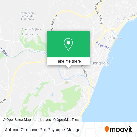 mapa Antonio Gimnasio Pro-Physique