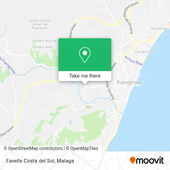 Favells Costa del Sol map