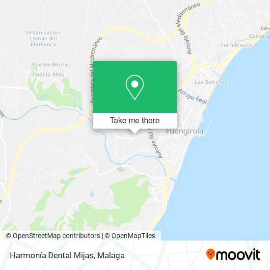 Harmonía Dental Mijas map