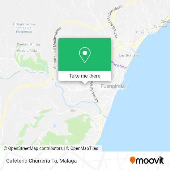 Cafeteria Churrería Ta map