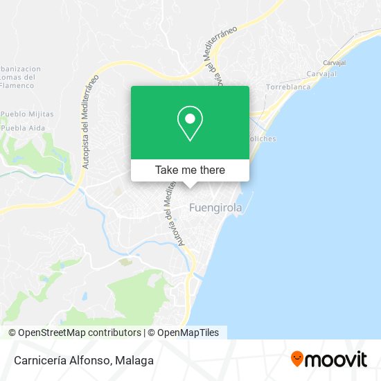 Carnicería Alfonso map
