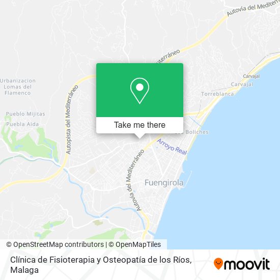 Clínica de Fisioterapia y Osteopatía de los Ríos map