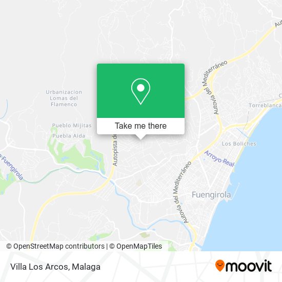 Villa Los Arcos map