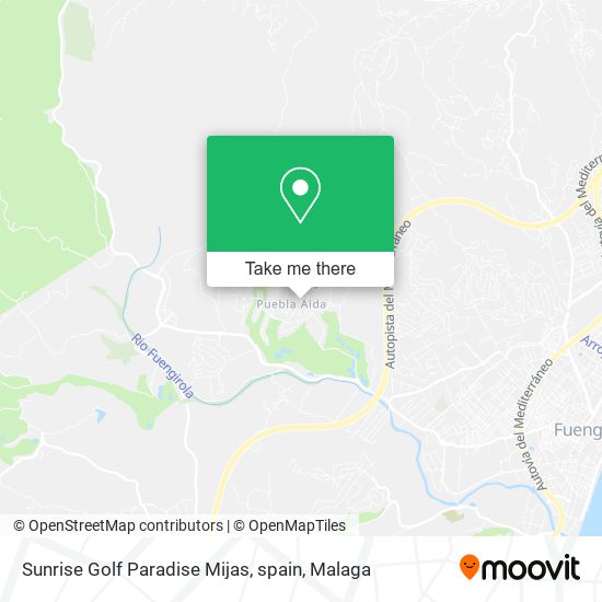 Sunrise Golf Paradise Mijas, spain map