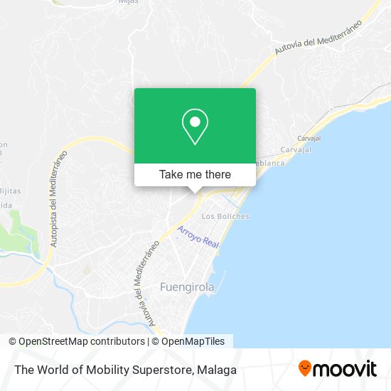 mapa The World of Mobility Superstore