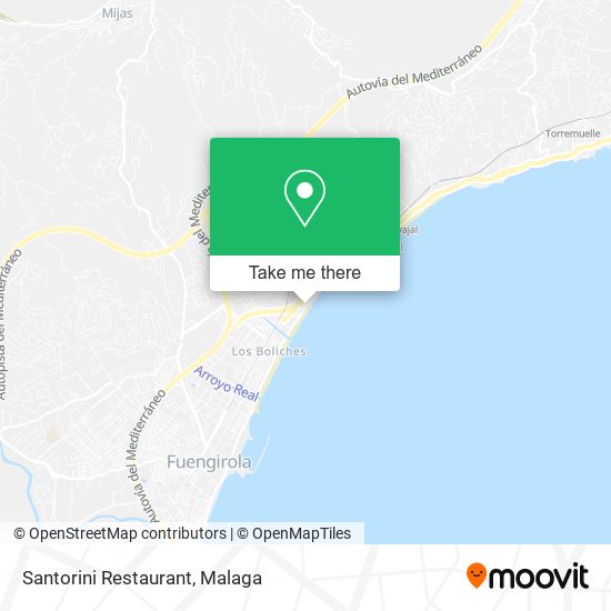 mapa Santorini Restaurant