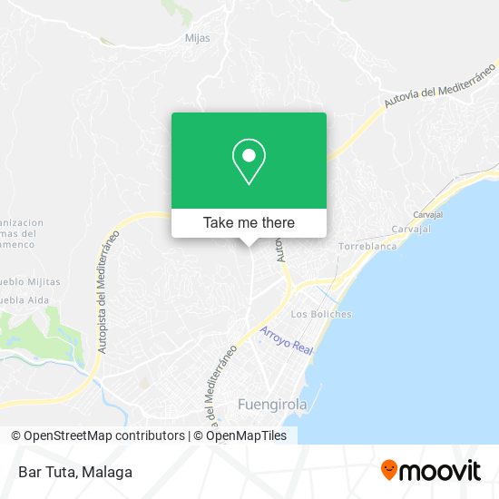 mapa Bar Tuta