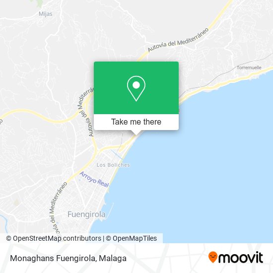 Monaghans Fuengirola map