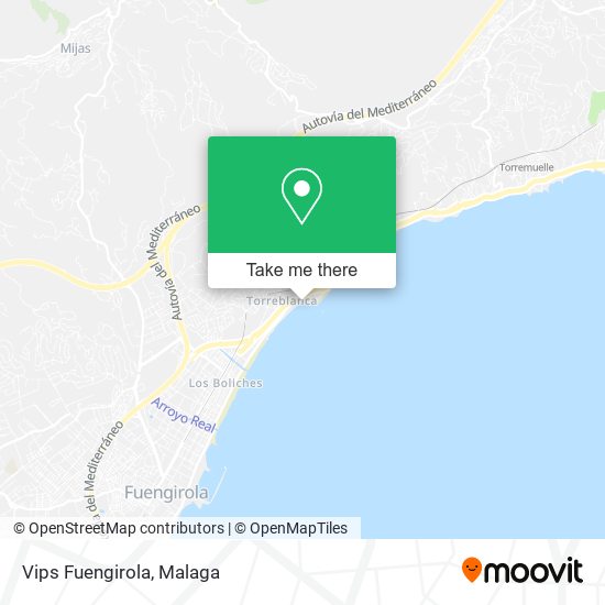 Vips Fuengirola map