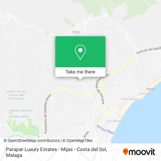 Parapar Luxury Estates - Mijas - Costa del Sol map