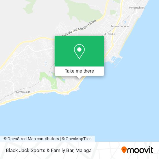 Black Jack Sports & Family Bar map