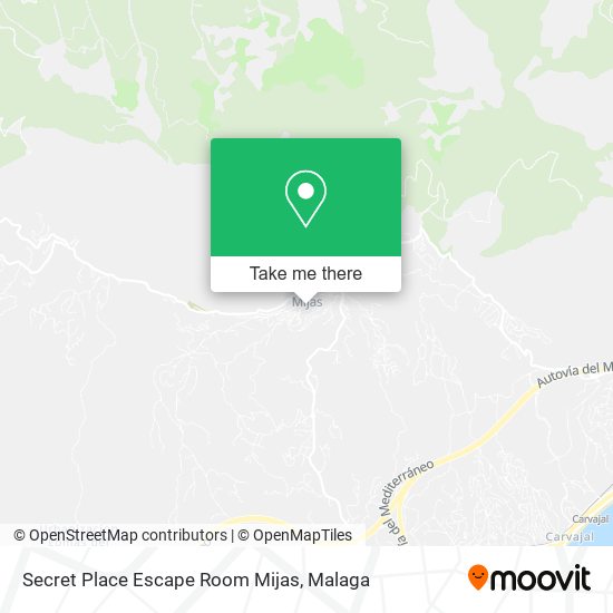 Secret Place Escape Room Mijas map