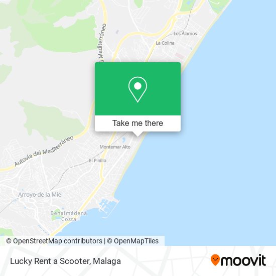 Lucky Rent a Scooter map