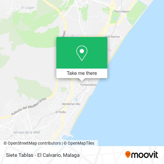 Siete Tablas - El Calvario map
