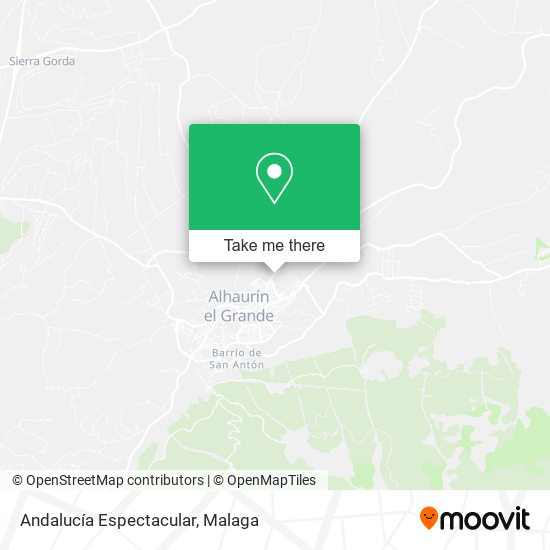 Andalucía Espectacular map