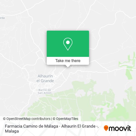 Farmacia Camino de Málaga - Alhaurín El Grande - map