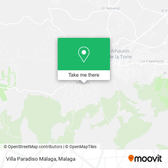 Villa Paradiso Málaga map