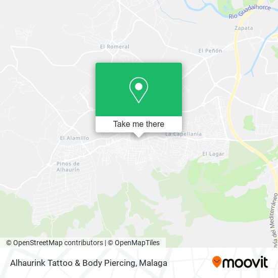 mapa Alhaurink Tattoo & Body Piercing