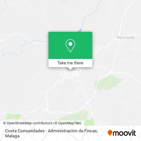 Costa Comunidades - Administración de Fincas map