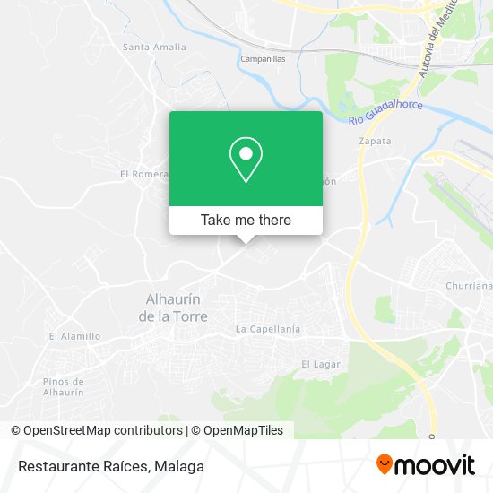 Restaurante Raíces map