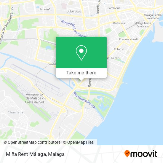 Miña Rent Málaga map