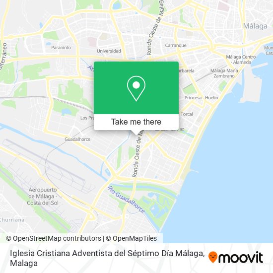 Iglesia Cristiana Adventista del Séptimo Día Málaga map