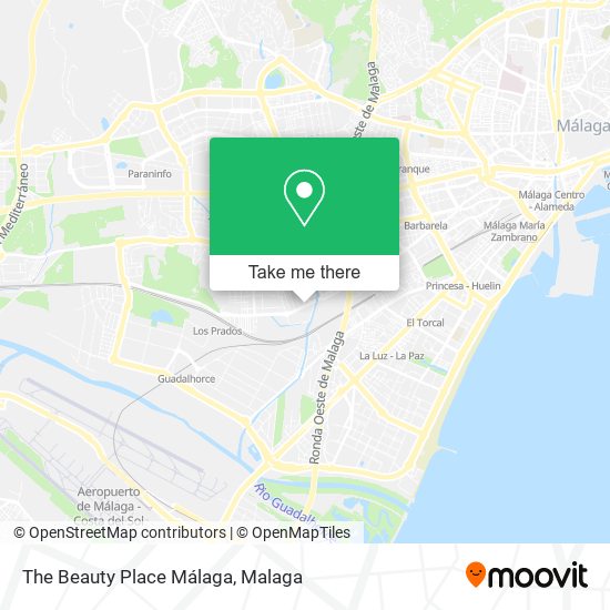 The Beauty Place Málaga map
