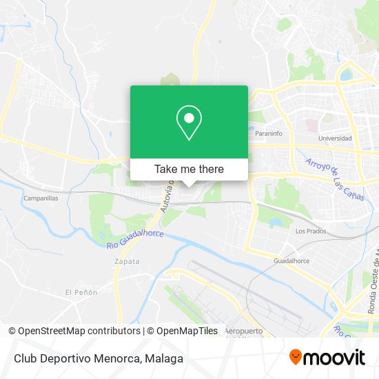 mapa Club Deportivo Menorca