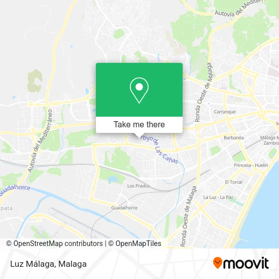 mapa Luz Málaga