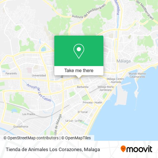 mapa Tienda de Animales Los Corazones