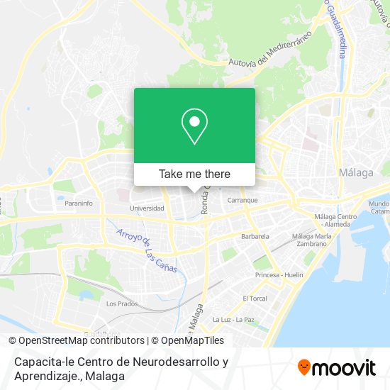 Capacita-le Centro de Neurodesarrollo y Aprendizaje. map