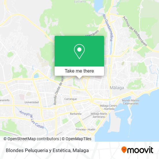 Blondes Peluqueria y Estética map