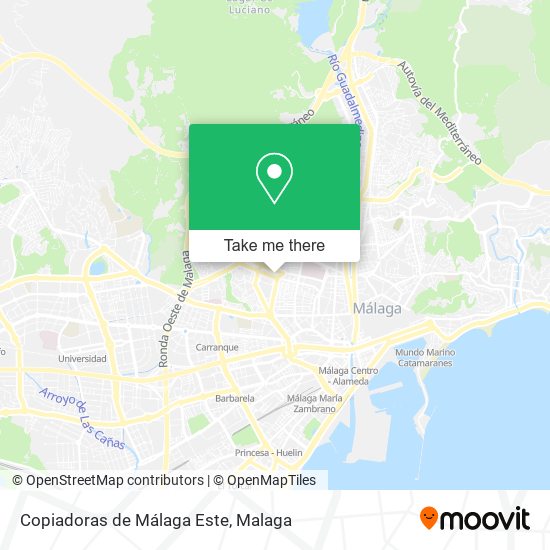 Copiadoras de Málaga Este map