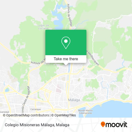 Colegio Misioneras Málaga map