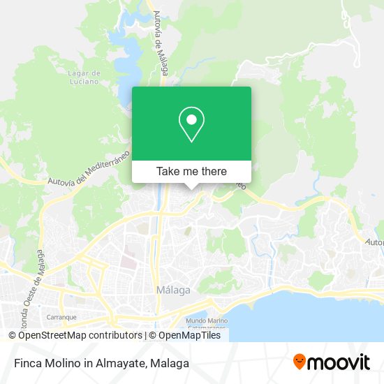 Finca Molino in Almayate map