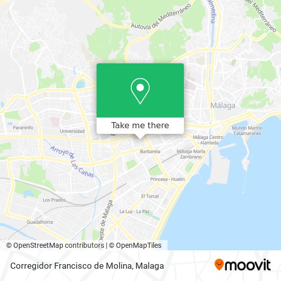 Corregidor Francisco de Molina map