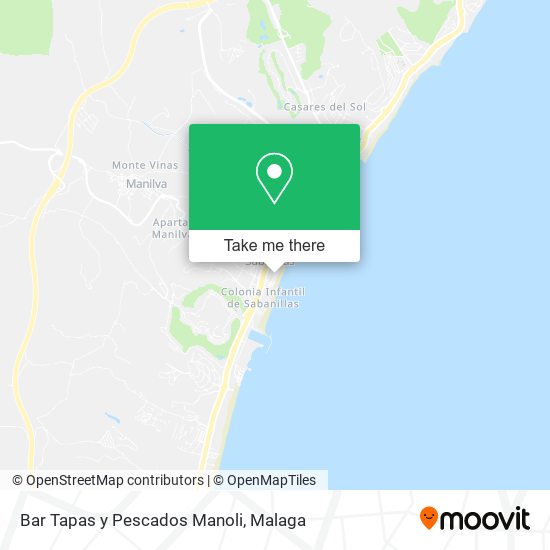 Bar Tapas y Pescados Manoli map