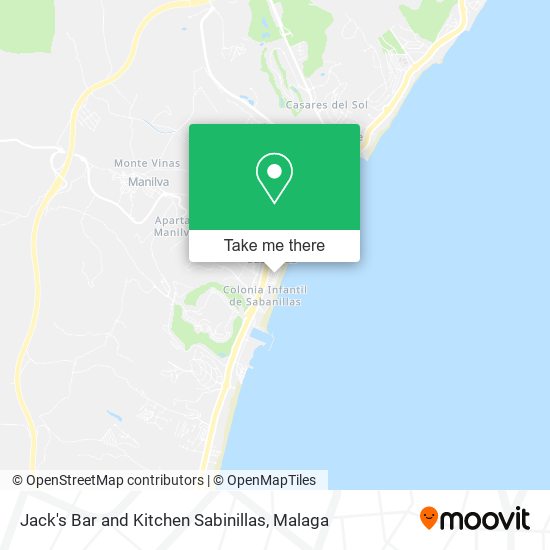 Jack's Bar and Kitchen Sabinillas map