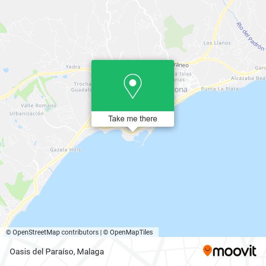 Oasis del Paraíso map