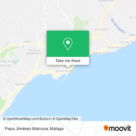 Pepa Jiménez Matrona map