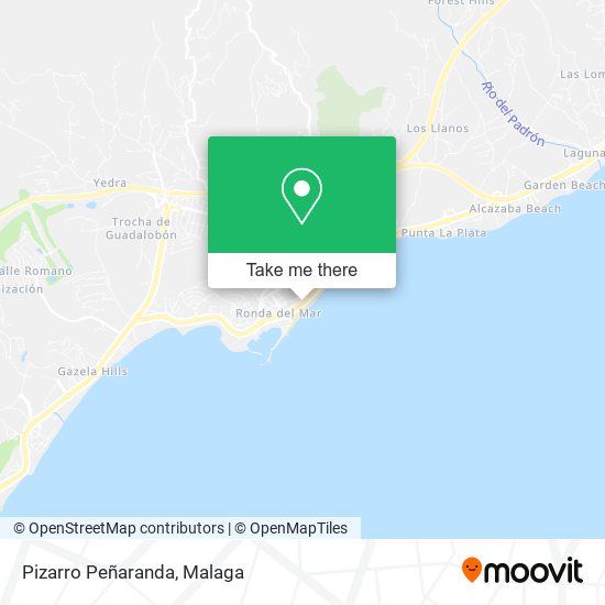 Pizarro Peñaranda map