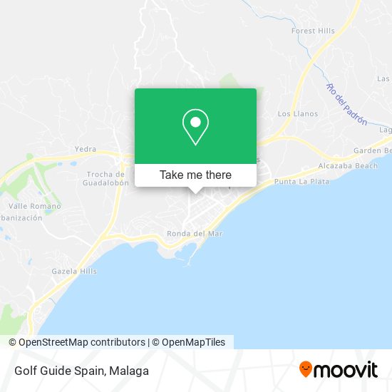 Golf Guide Spain map