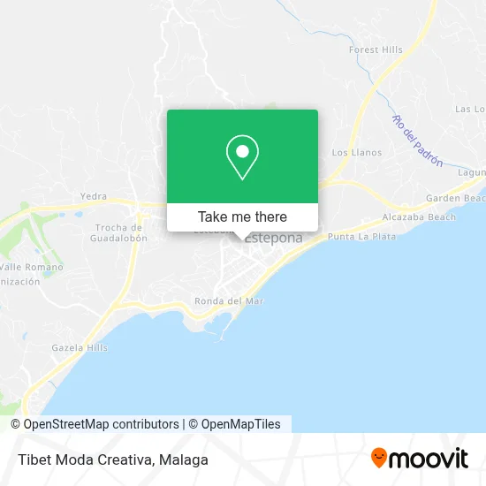 Tibet Moda Creativa map