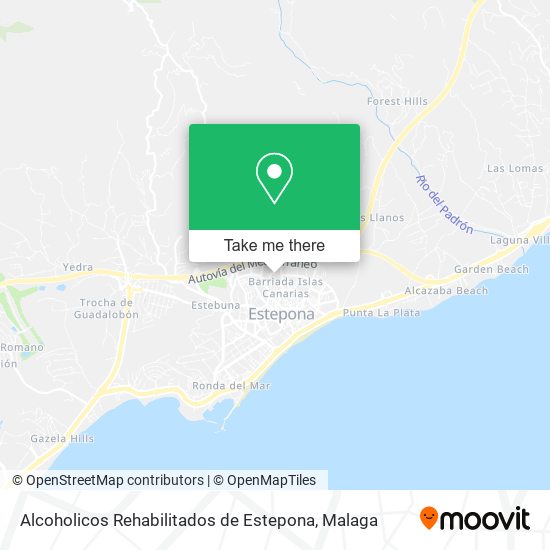 Alcoholicos Rehabilitados de Estepona map