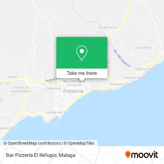Bar-Pizzería El Refugio map