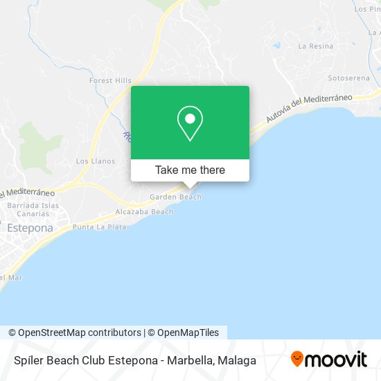 Spíler Beach Club Estepona - Marbella map