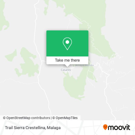 Trail Sierra Crestellina map