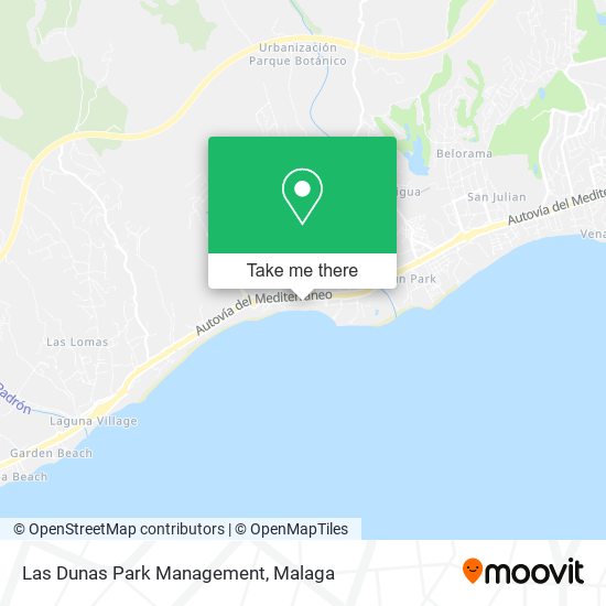 mapa Las Dunas Park Management