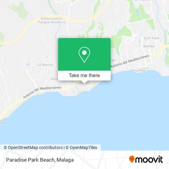 Paradise Park Beach map