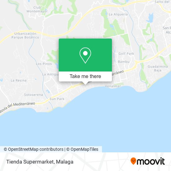 Tienda Supermarket map